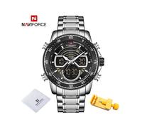 (SB) Relojes de moda para hombre, reloj de pulsera deportivo militar analógico digital de cuarzo original