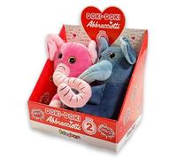 Sbabam Doki Doki Hugs, Peluche Suave para Dulces Abrazos, 2 Piezas, Animales de Juguete para Niños,Juguetes Infantiles y Títeres de Quiosco - Pareja de Títeres de Peluche para Regalos de Bebés y Niños
