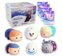 #sbabam Funny Box Disney Frozen Tsum Tsum, Juegos para Niños de Edicola, Juguetes Squishy Suaves, Pack de 4 Piezas con Juegos de Frozen de Elsa, Anna, Olaf y Muchos Otros