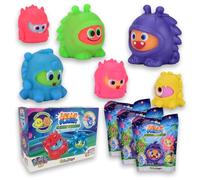 Sbabam Funny Box Jelly Planet Formy Friends: 3 pequeños Monstruos de Peluche con Ropa Intercambiable Que Brillan en la Oscuridad. Juegos Infantiles de quiosco. Ideas de Regalo para niñas y niños
