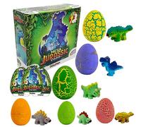 #sbabam Funny Box Mega Jurassic Eggs, Juguetes a Partir de 3 años, Paquete de 3, Juguetes de Dinosaurios para niños Nacidos de Huevos mágicos, bebés