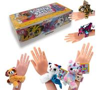 #sbabam Lovely Pets Sweet Hugs, Funny Box 2 Pulseras de Peluche para Regalos de Fiesta - Unicornio, Perro y Otros - Slap Snap para Bebé