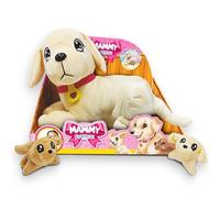 #sbabam, Mammy Surprise Big Version, Peluche Perro 34 x 25 cm con Cachorros, Juguetes para niños de quiosco, Animales de Juguete para niños, muñecos de Peluche para Regalo niña - Muñeco Golden