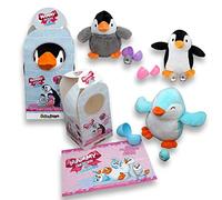 #sbabam, Mammy Surprise Pingüino: Juego de Peluche con Mini Cachorros y Transportín, Regalo para Niños