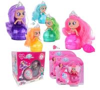 #sbabam My Little Princess Magic Crystal, Set de 2 Princesas con Vestidos de Cristal transformables, Anillos mágicos, Coronas, Cepillo, Idea Regalo, 3+ años