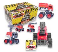#sbabam Rhino Trucks Fire Emergency, Coches para Niños,Camión de Bomberos de Juguete, Coches de Bomberos,Pack de 2 Piezas, Juegos de Edicola Ideas de Regalo para Cumpleaños de Niños