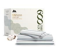 Sαbanas estampadas Mayfair Linen 100 % algodσn egipcio - Juego de 3 piezas Twin XL de 600 hilos. Sαbanas de satιn de lujo para hotel, sαbanas ref