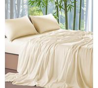 Sαbanas Shilucheng 100 % viscosa derivada del bambϊ, tamaρo king (4 unidades), ultra refrescantes y suaves como la seda, con un bolsillo de 40 cm