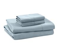 Sbanas slidas de microfibra suave de hilos modernos - Luxurious Microfibra Sheets - Incluye una hoja ajustada con bolsillos profundos y cubiert
