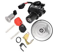 SBBLINWU Interruptor Llave Encendido para Cbr250r Abs Repsol Edition 2016 para Cbr250ra 2011 2012 2013 Interruptor De Encendido De Motocicleta para Juego De Bloqueo De Asiento De Tapa De Gasolina