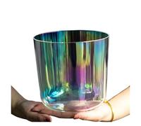 SBCGFY Cuenco de Cristal Tibetano, 432 Hz, Transparente. para Reducir el estrés, equilibrar los Chakras del Cuerpo, sanación con Sonido, meditación, oración, Budismo, Yoga, 6,5 Pulgadas.