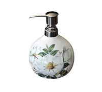 SBCGFY Dispensador de jabón de Manos de cerámica de 500 ml, Estilo Retro, con Prensa, para baño, champú de Alta Gama, Gel de Ducha, dispensador de jabón.