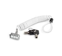 SBEDIRECT Cable antirrobo de PC ultra ligero blanco, único y moderno, ligero y fácil de llevar, para proteger tus PC del robo en cualquier momento, para evitar pérdidas confidenciales peligrosas