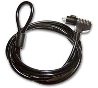 SBEDIRECT Cable antirrobo para PC con combinación de 5 mm, más llave de manejo, ligero y fácil de llevar, compatible con todas las muescas tipo Kensington para proteger tus PC del robo