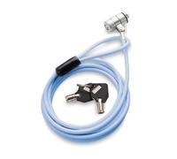 SBEDIRECT Cable antirrobo para PC ecológico, color azul, ideal para tus Netbook, ligero y fácil de llevar, compatible con todas las muescas tipo Kensington, para proteger tus portátiles del robo en
