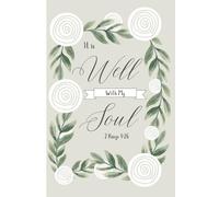 SBG LIFE | Blushing Blooms Journal Collection | 'It is well with my Soul' | 2 Kings 4:26 | Black & White Interior | Christian Notebook with 131 Ruled Pages | 9”x 6”| Softcover