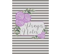 SBG LIFE | Blushing Blooms Journal Collection | 'Prayer Notes' | Lavender | Christian Notebook with 120 Guided Prayer Pages | 9”x 6”| Softcover
