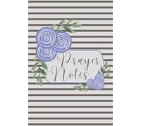 SBG LIFE | Blushing Blooms Journal Collection | 'Prayer Notes' | Periwinkle | Christian Notebook with 120 Guided Prayer Pages | 9”x 6”| Softcover