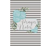 SBG LIFE | Blushing Blooms Journal Collection | 'Prayer Notes' | Teal | Christian Notebook with 120 Guided Prayer Pages | 9”x 6”| Softcover