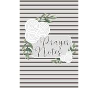 SBG LIFE | Blushing Blooms Journal Collection | 'Prayer Notes' | White | Christian Notebook with 120 Guided Prayer Pages | 9”x 6”| Softcover