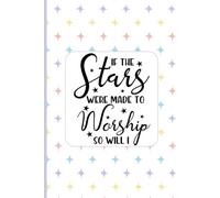 SBG LIFE | Christian Sayings Journal Collection | 'If the Stars were made to Worship so will I' | Pastel Geometric | Christian Notebook with 121 Ruled Pages | 9”x 6”| Softcover