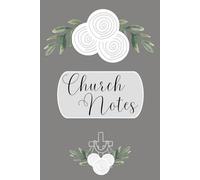 SBG LIFE | 'Church Notes' | Blushing Blooms Journal Collection| White | Church Service | Christian Notebook with 124 Guided Study Pages | 9”x 6”| Softcover