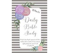 SBG LIFE | 'Daily Bible Study' | Blushing Blooms Journal Collection | 10 Minutes | Christian Notebook with 120 Guided Study Pages | 9”x 6”| Softcover