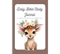 SBG LIFE | 'Daily Bible Study' | Dainty Deer Journal Collection | Brown | Christian Notebook with 121 Guided Study Pages | 9”x 6”| Softcover