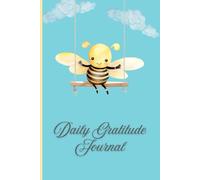 SBG LIFE | 'Daily Gratitude Journal' | Busy Bee Journal Collection| Swinging Cloud Bee | Guided Journal | Christian Notebook with 131 | Ruled Pages | 9”x 6”| Softcover