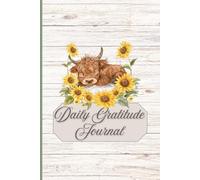 SBG LIFE | 'Daily Gratitude Journal' | Cutie Cow Journal Collection| Green | Guided Journal | Christian Notebook with 131 | Ruled Pages | 9”x 6”| Softcover
