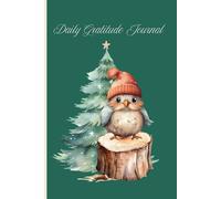 SBG LIFE | 'Daily Gratitude Journal' | Woodland Christmas Journal Collection| Christmas Bird | Guided Journal | Christian Notebook with 131 | Ruled Pages | 9”x 6”| Softcover