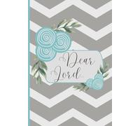 SBG LIFE | 'Dear Lord Journal' | Blushing Blooms Journal Collection| Teal | Lined Journal | Christian Notebook with 121 Ruled Pages | 9”x 6”| Softcover