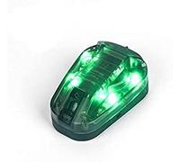 SBGJMY Luces tácticas de señal de casco verde e IR o rojo e IR luz estroboscópica militar luz de supervivencia aerotransportada con cinta mágica soporte casco rápido (verde)