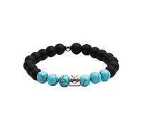 SBI Jewelry Pulseras de piedra de lava para mujer, con signo del zodiaco para Piscis, Géminis, Virgo, Tauro, Aries, Cáncer, Escorpio, pulseras de regalo de cumpleaños, 17 cm, Piedra, No es una piedra