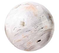 SBJKLYRN Adorno de Bola de Cristal, Bola de Cristal ágata Mexicana Blanca Natural, Hecha a Mano for meditación y energía Espiritual, decoración del hogar(2.36in(6cm))