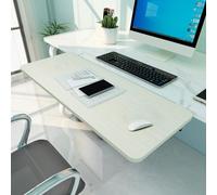 SBJKLYRN Bandeja para Teclado， Bandeja for Teclado Plegable de 90°, reposabrazos ergonómico, Soporte for Codo y Brazo for Reducir la Fatiga Muscular, bandejas de Madera(Wood 2,55x25cm(22x10Inch))
