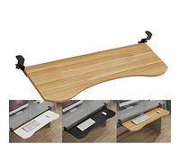 SBJKLYRN Bandeja para Teclado, Soporte for Teclado y ratón de Ordenador, con Abrazadera Deslizante, fácil de Instalar y ergonómico for aliviar la Fatiga Muscular.(Black,65x25cm(26x10Inch))