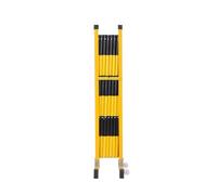 SBJKLYRN Barreras de Seguridad Barricada metálica Extensible de 1,2 m (47 Pulgadas) Alto con Ruedas, Valla retráctil Ajustable for Control tráfico(Black,47x138in)