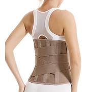 SBJKLYRN Cinturón de apoyo para la protección lumbar， Ajustable con soporte for aliviar el dolor y la tensión muscular Hernias de disco Ciática Ciática(L/Large)