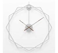 SBJKLYRN Colgar el Reloj, Reloj de Pared de Esqueleto Romano de Metal for decoración de jardín Interior, Varios tamaños(B,S)