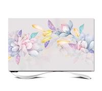 SBJKLYRN Cubierta de televisión, Protector de pantalla de flores botánicas de cubierta de 32-65 pulgadas for televisores LED/LCD/curvos cubierta de televisión de fibra de poliéster(Flower3,58-60inch)