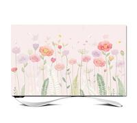 SBJKLYRN Cubierta de televisión, Protector de pantalla de flores botánicas de cubierta de 32-65 pulgadas for televisores LED/LCD/curvos cubierta de televisión de fibra de poliéster(Flower2,37-39inch)