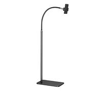 SBJKLYRN Soporte para Tableta con Cuello de Cisne， Soporte for teléfono de Piso con Cuello de Cisne más Fuerte Giratorio 360, Adecuado for Dispositivos de Menos de 6,5 Pulgadas(Black)