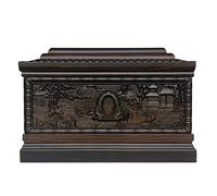 SBJKLYRN Urnas funerarias, Urnas de cremación for Cenizas, Tarro Recuerdo for, Uso Humano, patrón Tallado en Madera