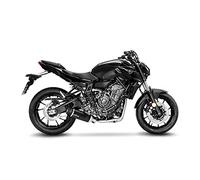 SBK LV ONE EVO NEGRO 2/1 YAMAHAMT-07 INOX con catalizador | Silenciador, catalizador, acero inox, homologación E, OEM 14360EBK compatible con Xtribute, Yamaha YZF-R7 700 2021-2024