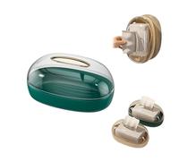 Sbomi Caja de Pañuelos, Caja de pañuelos colgable en la Pared - No es Necesario perforar,Dispensador de Pañuelos para cómoda, baño, Coches, Oficina (Verde)