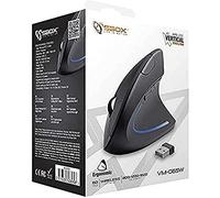 SBOX VM-065W Ratón Inalámbrico Vertical, Negro