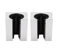 SBR25UU Linear Bearing Block | 2PCS Aluminum Alloy Ball Bearing Slides | Low Noise & Enhanced Abrasion Endurance for CNC Machines/Robotics/Industrial Automation