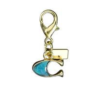 Sbredit Bonito llavero de cereza, dije de bolsa de cereza, dijes de bolso para bolsos, accesorios para llaveros, Azul-C, S