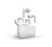 SBS Air Kab MAX TWS - Auriculares in-Ear True Wireless Stereo, Funda con Carga inalámbrica, Hall Switch, Dual Leader, autonomía 5 h, Controles táctiles, para Smartphone, Tablet, portátil, Blanco